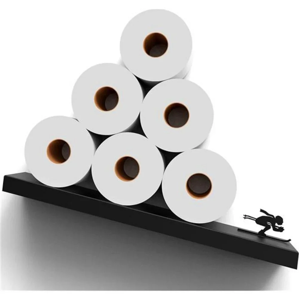 Toilet Paper Holder -Bath Decor - Tilted Toilet Paper Rack